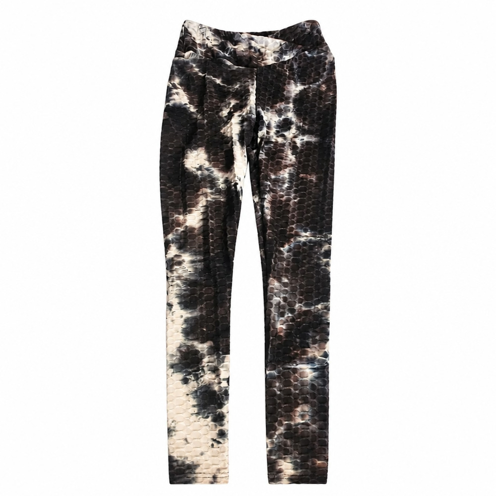 NWT No Comment Crossover V High Waist Honeycomb Scrunch-butt Leggings size M - Picture 3 of 9